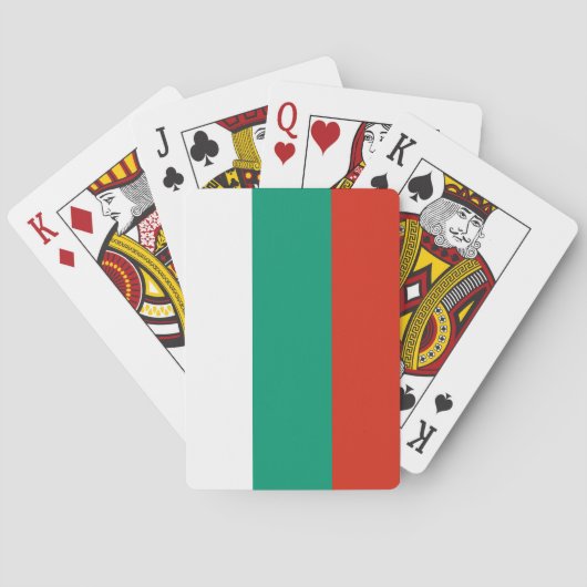 Vlag van Bulgarije Pokerkaarten (Achterkant)