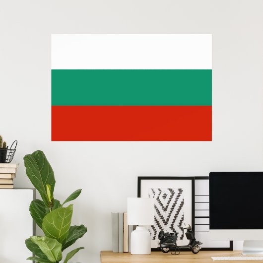 Vlag van Bulgarije Poster (Thuiskantoor)