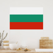 Vlag van Bulgarije Poster (Keuken)
