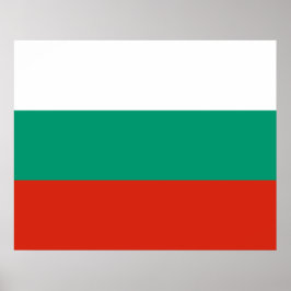 Vlag van Bulgarije Poster