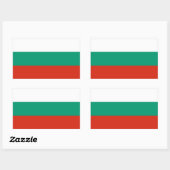 Vlag van Bulgarije Rechthoekige Sticker (Vel)