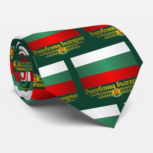 Vlag van Bulgarije Stropdas (Opgerold)