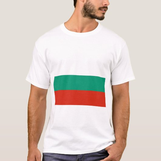 Vlag van Bulgarije T-shirt (Voorkant)