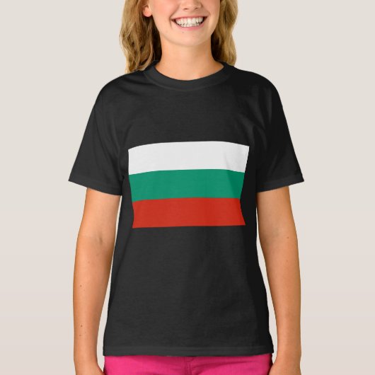Vlag van Bulgarije T-shirt (Voorkant)