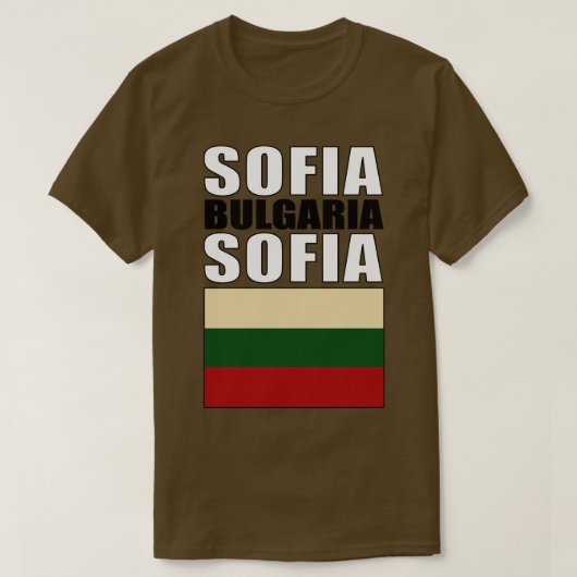 Vlag van Bulgarije T-shirt (Design voorkant)