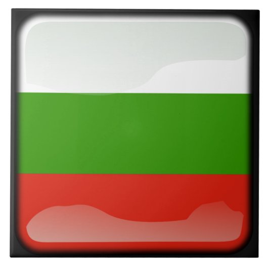 Vlag van Bulgarije Tegeltje (Voorkant)
