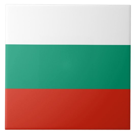 Vlag van Bulgarije Tegeltje (Voorkant)