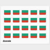 Vlag van Bulgarije Vierkante Sticker (Vel)