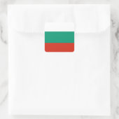 Vlag van Bulgarije Vierkante Sticker (Tas)