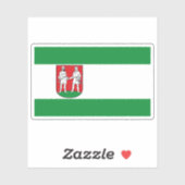 Vlag van Bünde, Duitsland Sticker (Vel)