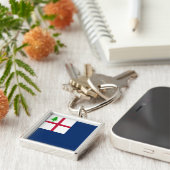 Vlag van Bunker Hill Sleutelhanger (Zijkant)