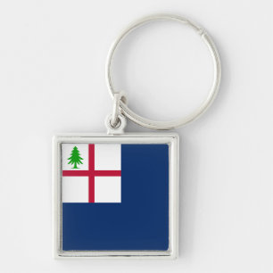 Vlag van Bunker Hill Sleutelhanger
