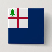Vlag van Bunker Hill Vierkante Button 5,1 Cm (Voorkant)