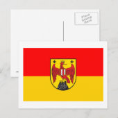 Vlag van Burgenland, Oostenrijk Briefkaart (Voorkant / Achterkant)