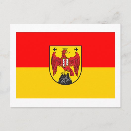 Vlag van Burgenland, Oostenrijk Briefkaart (Voorkant)