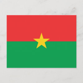 Vlag van Burkina Faso Briefkaart