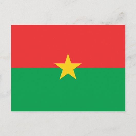 Vlag van Burkina Faso Briefkaart (Voorkant)