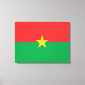 Vlag van Burkina Faso Canvas Afdruk (Voorkant)