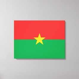 Vlag van Burkina Faso Canvas Afdruk