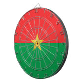 Vlag van Burkina Faso Dartbord (Voorkant Rechts)