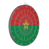 Vlag van Burkina Faso Dartbord (Voorkant Links)