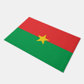 Vlag van Burkina Faso Deurmat (Schuin)