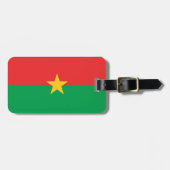 Vlag van Burkina Faso Easy ID Personal Bagagelabel (Voorkant horizontaal)