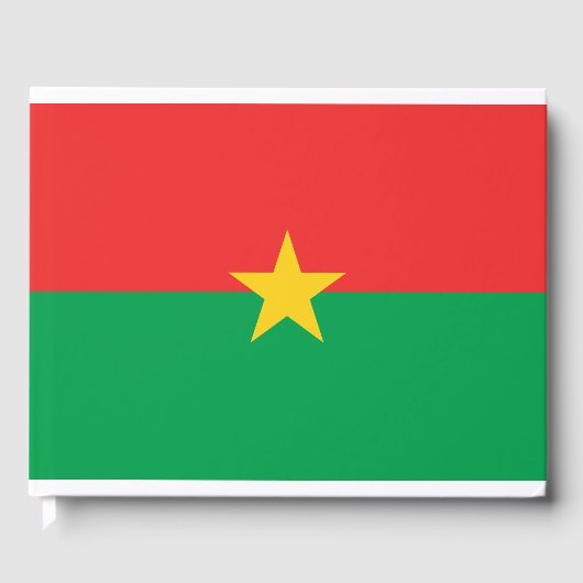 Vlag van Burkina Faso Gastenboek (Voorkant)