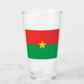 Vlag van Burkina Faso Glas (Voorkant)