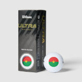 Vlag van Burkina Faso Golfballen (Verpakking)