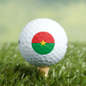Vlag van Burkina Faso Golfballen (Insitu Shirt)