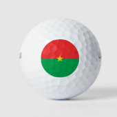 Vlag van Burkina Faso Golfballen (Voorkant)