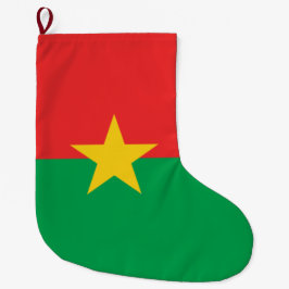 Vlag van Burkina Faso Grote Kerstsok