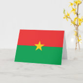 Vlag van Burkina Faso Kaart (Gele Bloem)