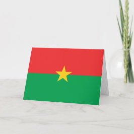 Vlag van Burkina Faso Kaart