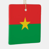 Vlag van Burkina Faso Keramisch Ornament (Rechts)