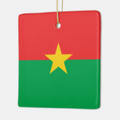 Vlag van Burkina Faso Keramisch Ornament (Links)