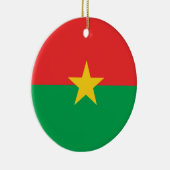 Vlag van Burkina Faso Keramisch Ornament (Rechts)