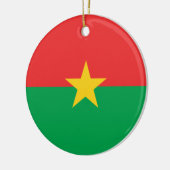 Vlag van Burkina Faso Keramisch Ornament (Links)