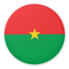 Vlag van Burkina Faso Keramische Knop