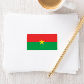 Vlag van Burkina Faso-labels Etiket (Insitu)