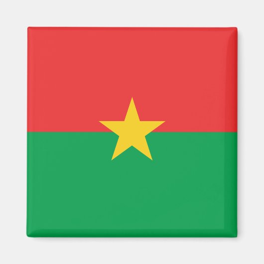 Vlag van Burkina Faso Magneet (Voorkant)