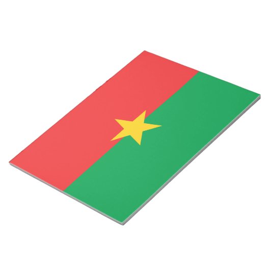 Vlag van Burkina Faso Notitieblok (Schuin)