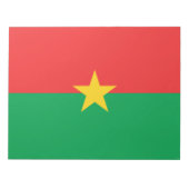 Vlag van Burkina Faso Notitieblok (Voorkant)