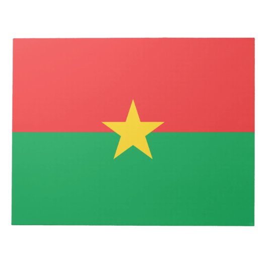 Vlag van Burkina Faso Notitieblok (Voorkant)