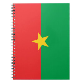 Vlag van Burkina Faso Notitieboek