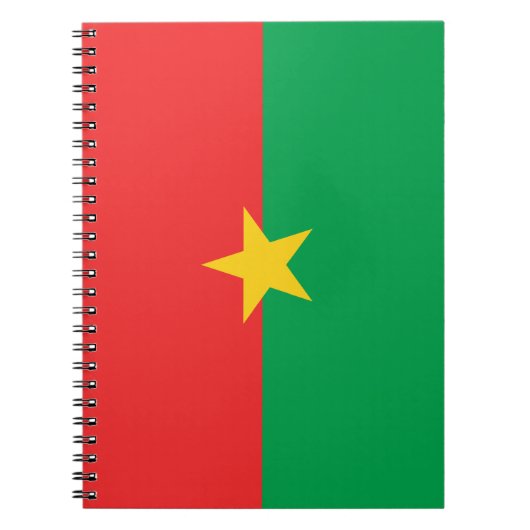 Vlag van Burkina Faso Notitieboek (Voorkant)