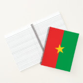 Vlag van Burkina Faso Notitieboek (Binnen)