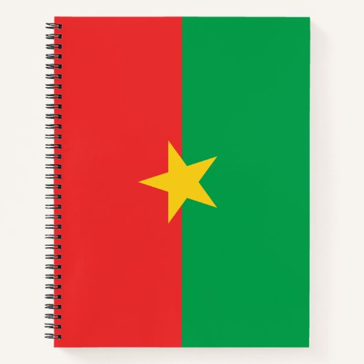 Vlag van Burkina Faso Notitieboek (Voorkant)