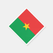Vlag van Burkina Faso Paper Napkins Servetten (Hoek)